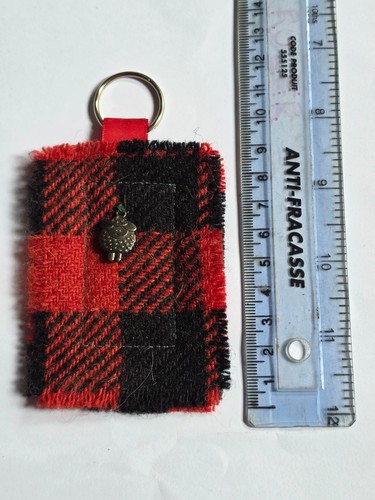 Harris tweed sheep - key, fob-