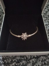 Pandora Moments Bangle. Snowflake Clasp. In Box.