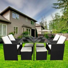 RATTAN GARDEN FURNITURE CUBE