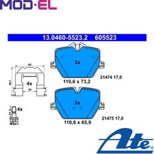 BRAKE PAD SET DISC BRAKE 13.0460-5523.2 FOR BMW i4/G26 Z4/Roadster/G29  TOYOTA  