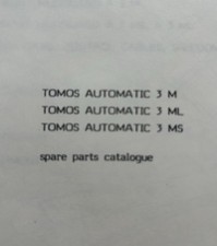 TOMOS MOPEDS A3M / A3MS / A3ML - ORIGINAL PARTS LIST CATALOGUE 1986 ( blue )