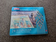 24 Derwent Watercolour Pencils with Tin #32883 - New