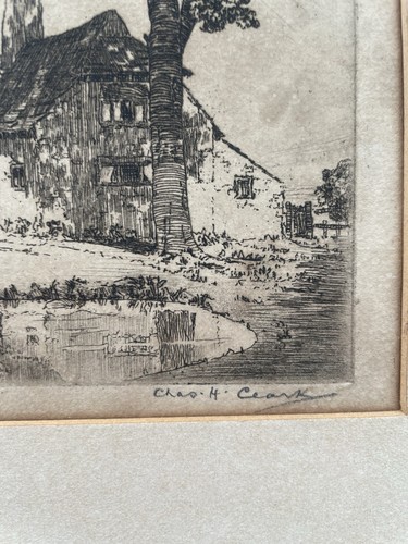 Etching chas clarke - by, h