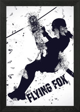 Flying fox framed wall art - flying,