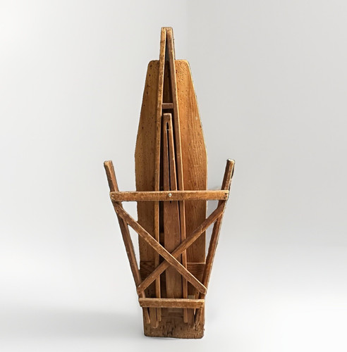 Antique folding wooden ironing - folding,