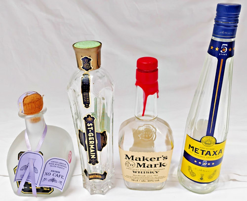 Empty vintage bottles patron - empty,