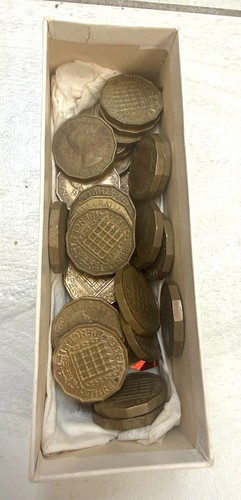 31x vintage british threepence - 31x,
