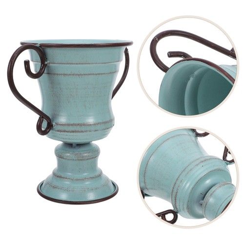 Urn planter rustic metal - urn,