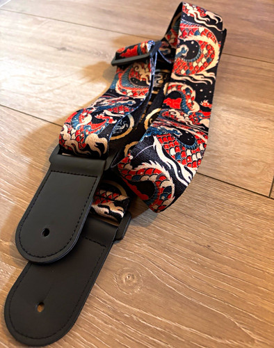 Adjustable woven guitar strap - adjustable,