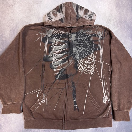 Hot topic brown - skeleton, rib