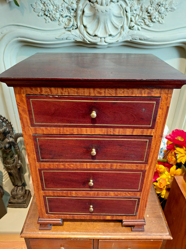 Antique apprentice piece chest - antique,
