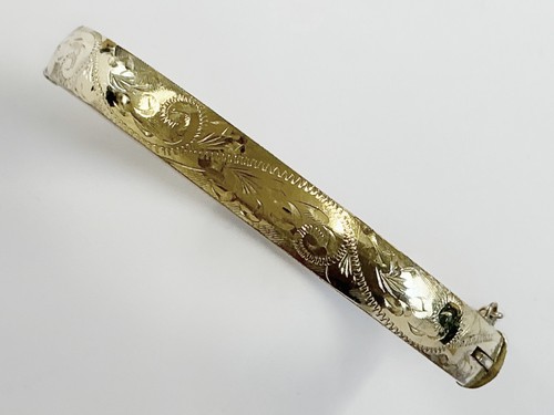 Antique rolled gold bangle - antique,