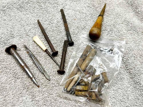 Antique tools lot probes awl - probes,