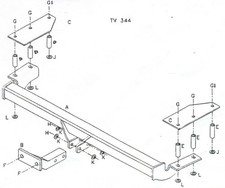 Towtrust Fixed Flange Towbar