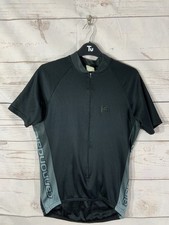 Cannondale Men's Cycling Jersey Size M Short Sleeve Black Full Zip (A27)