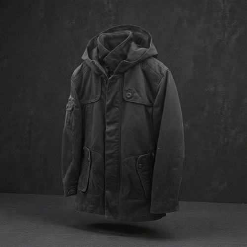 Jack jones black hooded - &,