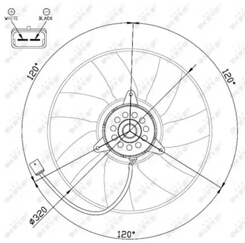 Radiator fan single - radiator,