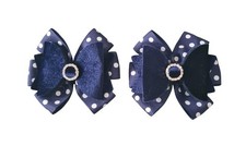 2 x Decorative Blue Hair Clips