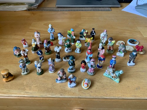 Vintage french ceramic fève - french,