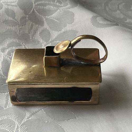 Copper match box cover - , with