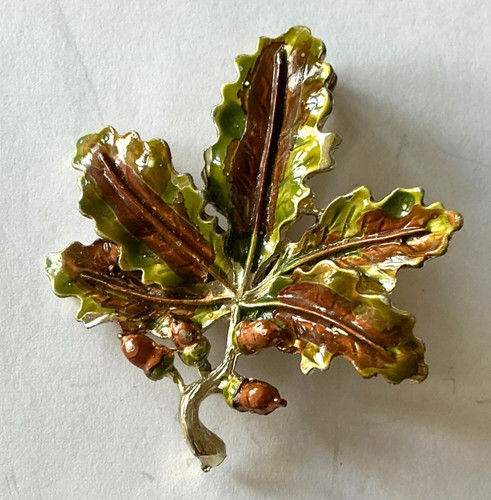 Vintage exquisite leaf brooch - vintage,