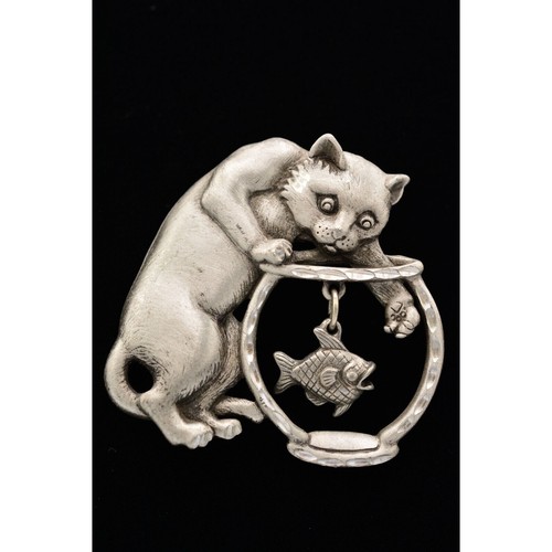 Vintage cat fish - cat,