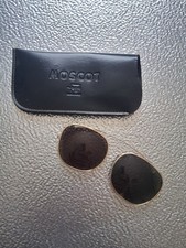 Moscot Clip-on Sunglasses Gold Frame 12cm With Black Case