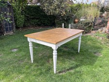 Solid Willow Shabby Chic Farmhouse Extendable Table 155cm - 200cm