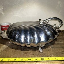 LARGE SILVER PLATE SCALLOP