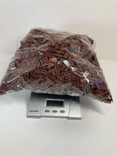 Lego bulk reddish brown plates - lego,