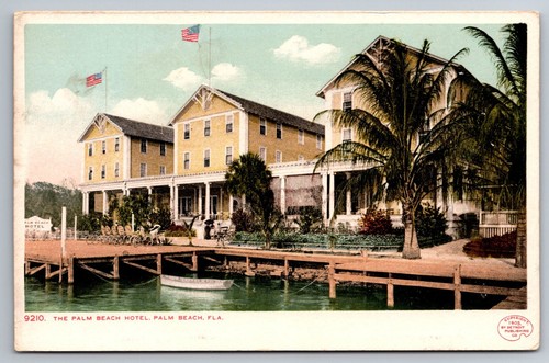 Palm beach hotel florida c1915 - beach,