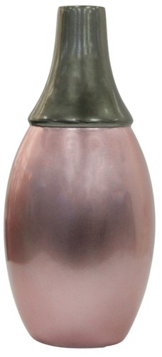 30cm pink grey tall - pink, ceramic