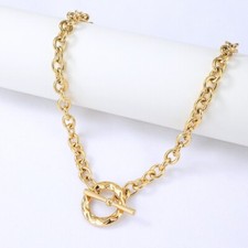 18ct gold plated chunky chain - 18ct,