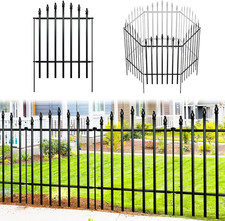 Metal Garden Fence, 81Cm H X