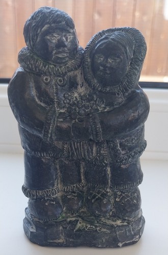 Wolf original inuit couple - original,