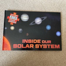 INSIDE OUR SOLAR SYSTEM BOOK WITH 4 96 PIECE JIGSAW PUZZLES *FREE UK SHIPPING