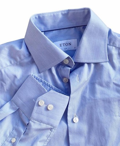 Men eton shirt blue - eton, 34