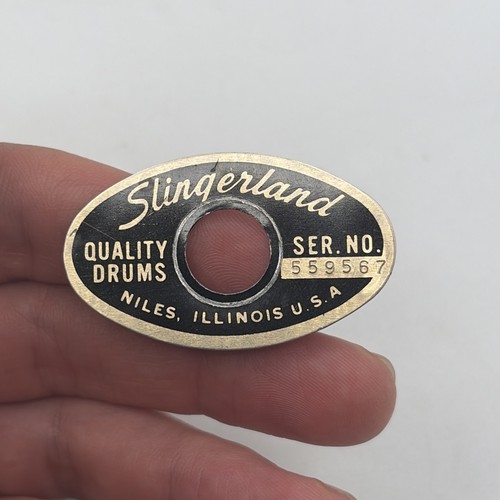 Slingerland black gold oval - slingerland,
