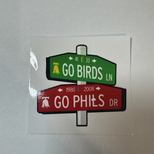Phillies eagles street sign - phillies,