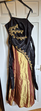Cherlone brown gold dress - brown,