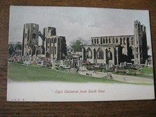 Elgin Cathedral from South East, Moray - pre 1918 (With Poem Elgin)