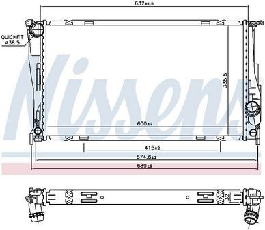 Nissens radiator for - nissens,