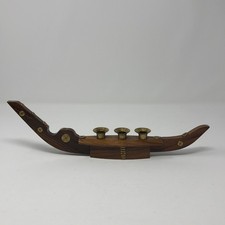Vintage Wooden & Brass Gondola