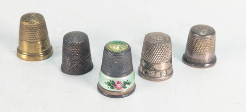 Antique lot thimbles - antique,