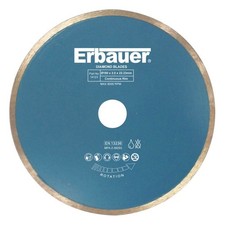 Erbauer Diamond Blade Wet Tile Continuous Rim Precise Chip Free 180 x 22.23mm
