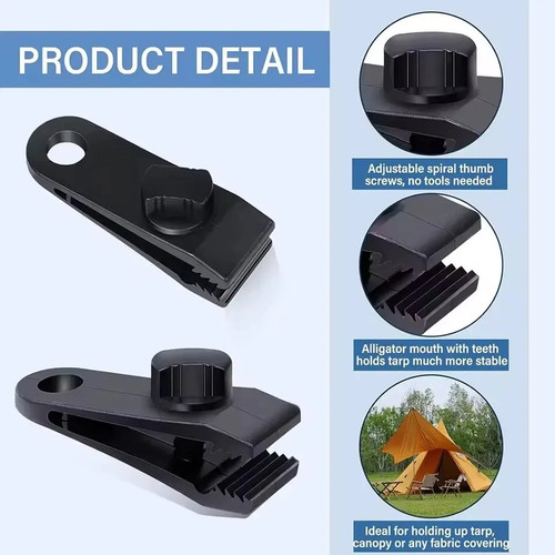 10pcs camping tarp clips - 5/10pcs,