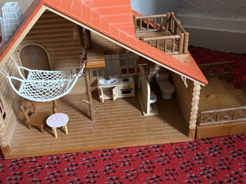 Sylvanian families log cabin - sylvanian,