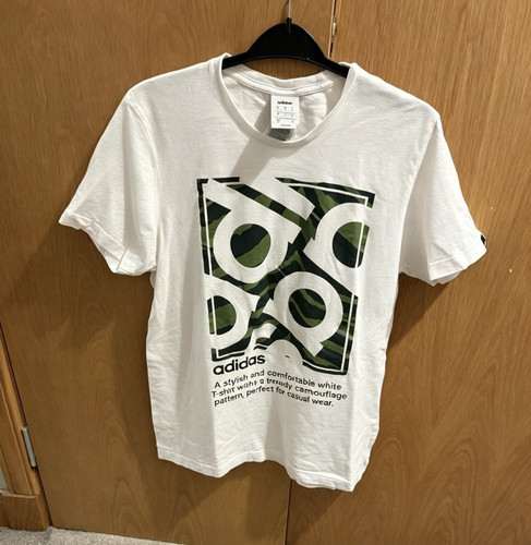 Adidas men white - camo, logo