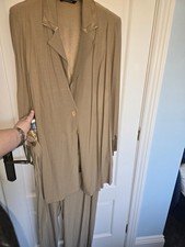 gold ladies trousers suit top