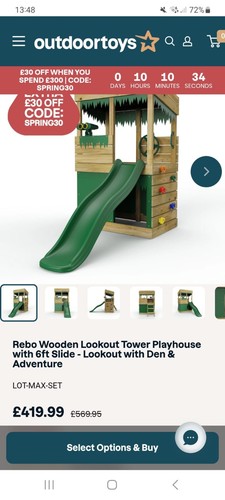 Wooden kids lookout - lookout, tower